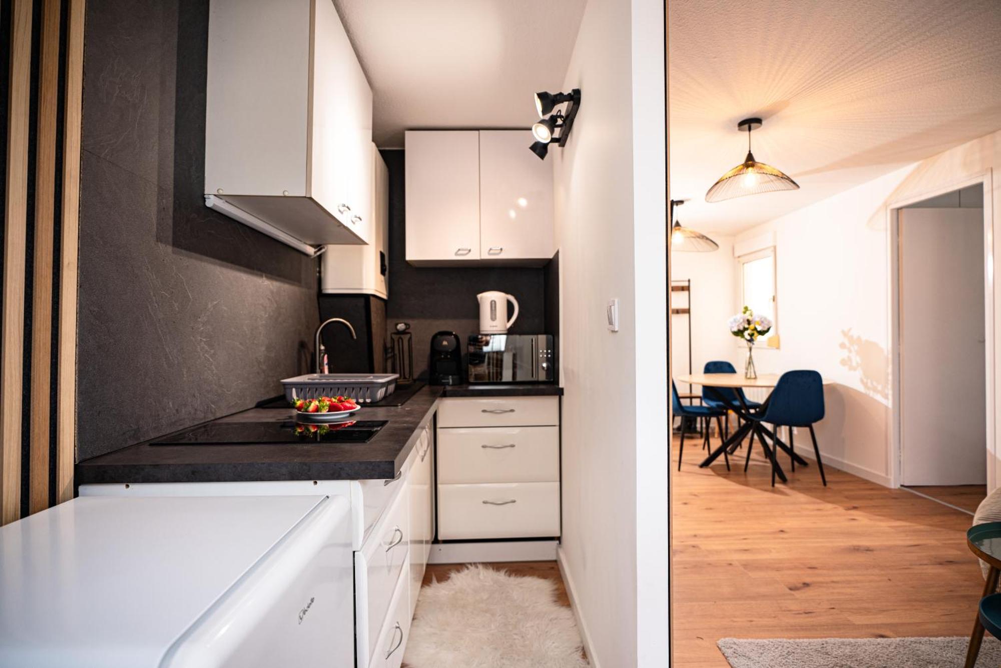 Moderne T2 Centre Sauna Wifi Home Office Netflix Strasbourg Bagian luar foto